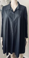 NWOT TER ET BANTINE Minimalistic TRAPEZE SWING Mini DRESS Made in Italy 44 LARGE