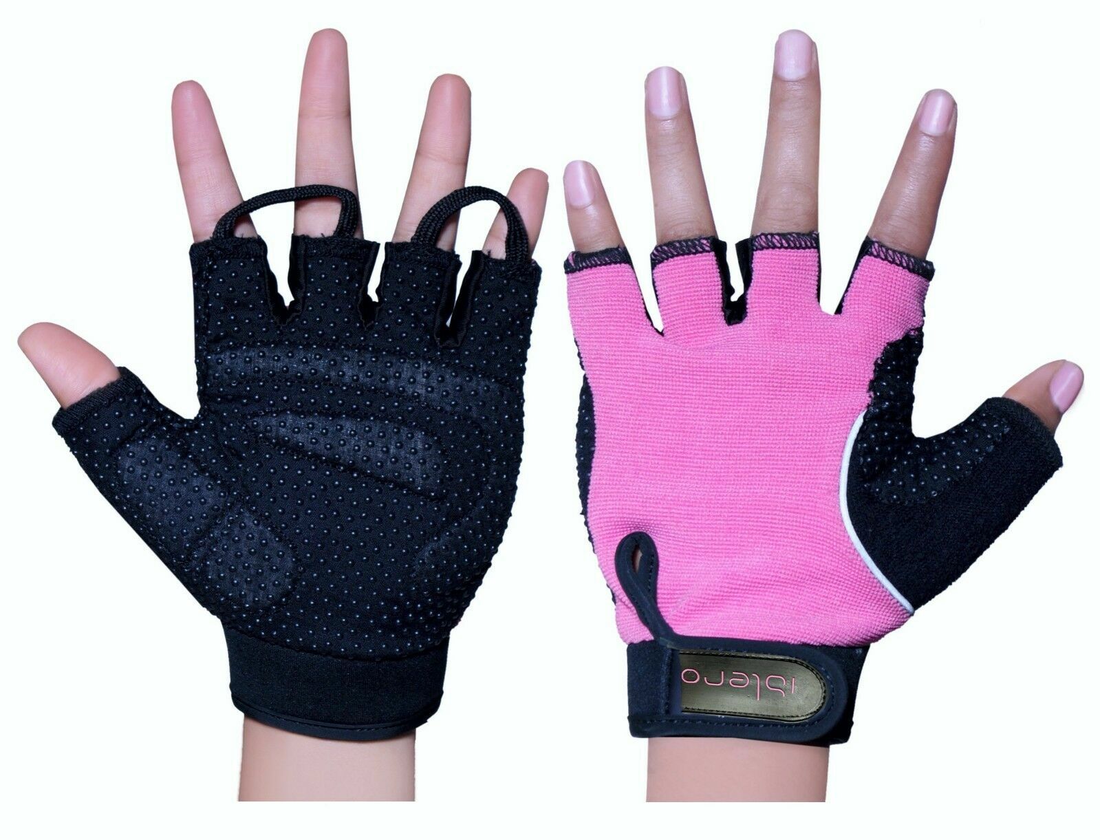 EVO Ladies Pink Gym Gloves Weightlifting Cycling Wheelchair Gloves Straps Fit eBay