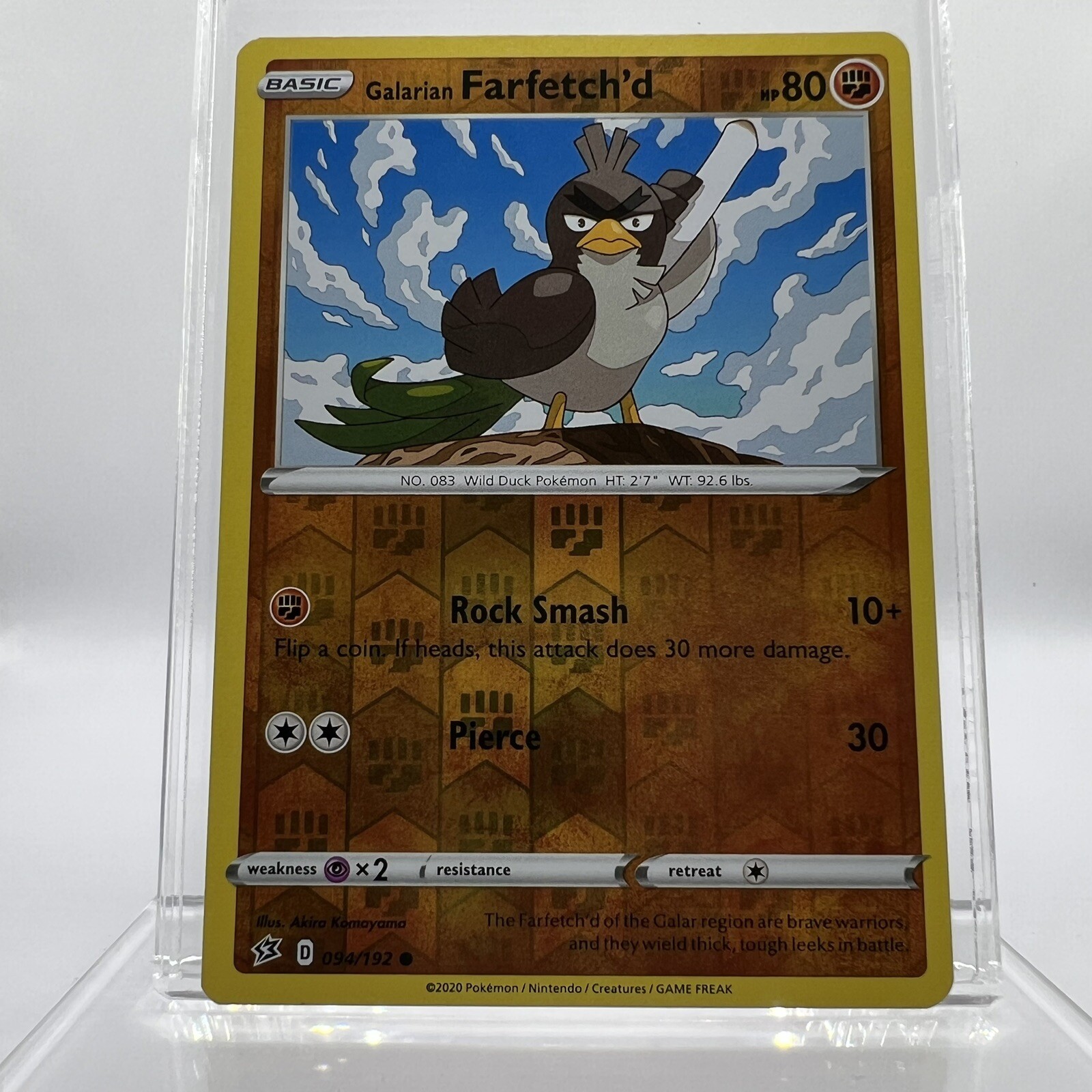 Pokemon - Sword & Shield - Rebel Clash - Galarian Farfetch'd - 094/192 