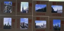 Lots Of 8 Kodachrome Transparencies Slides Buildings From Scandinavia 1974