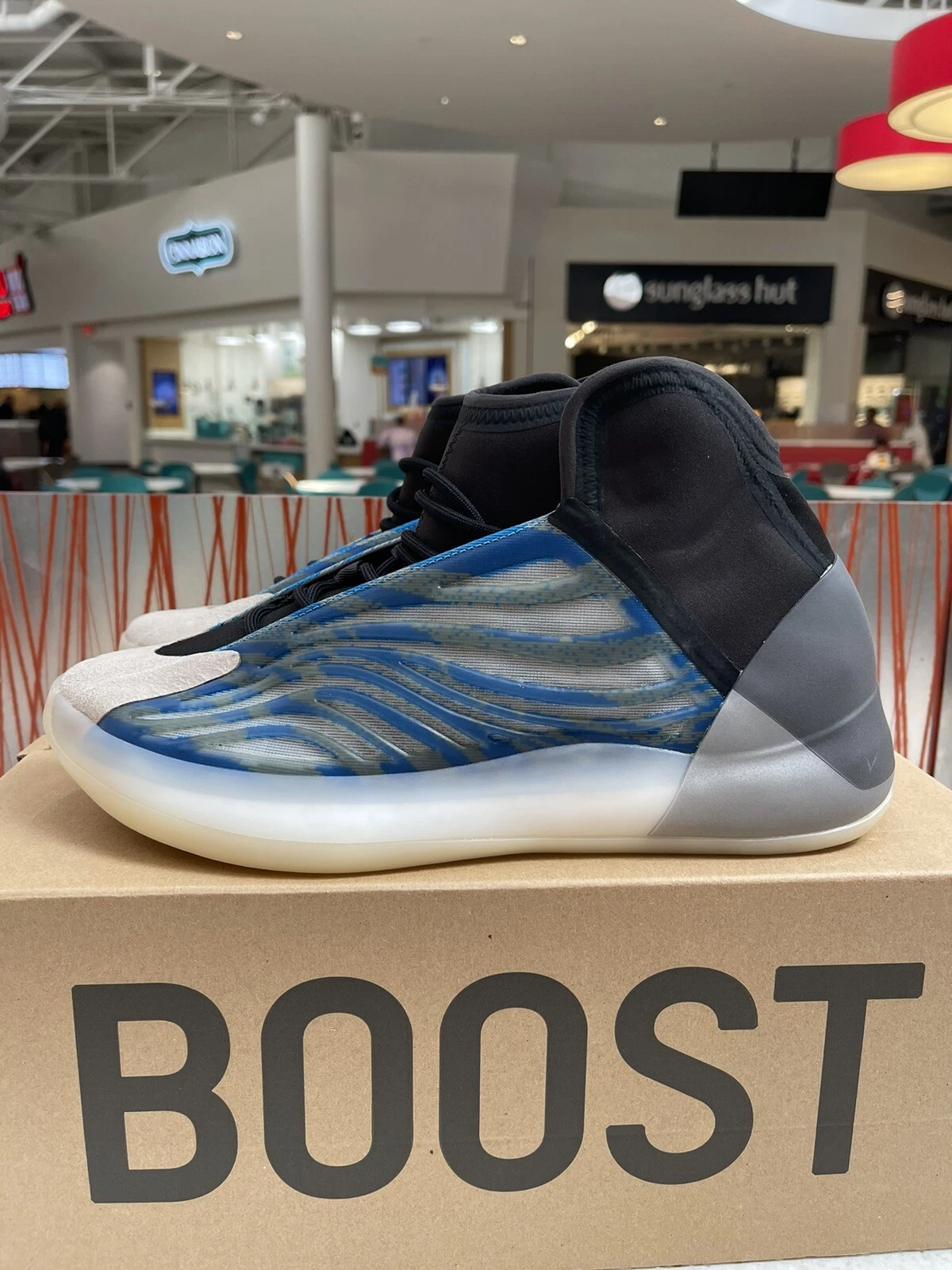 Adidas Yeezy Quantum QNTM YZY BASKETBALL Frozen Blu GZ8872 Uomo Taglia 13