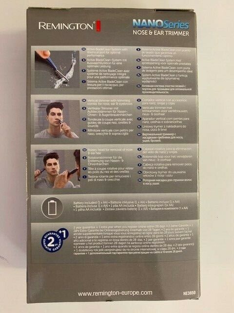 Remington Nose and Ear Detail Trimmer & Rotary Trimmer Head Showerproof - NE3850