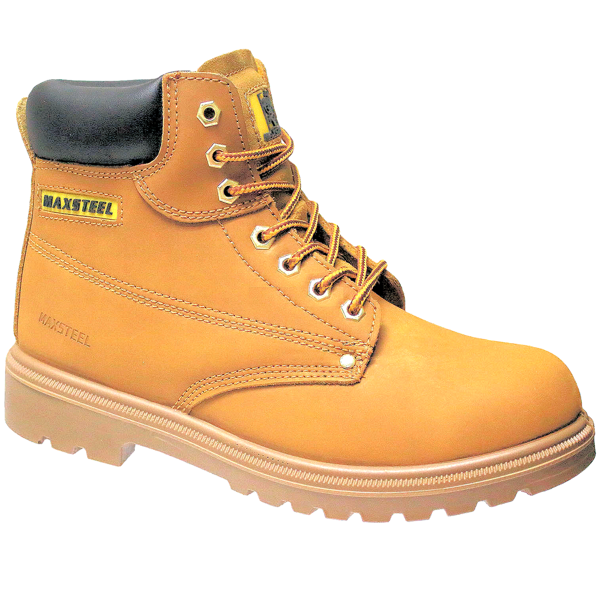 toe cap yellow rubber work boots