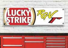 BR21B Suzuki Lucky Strike RGV250 Logo Werkstattbanner Schild