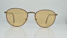Vintage BerDel Galveston Brown Gold Oval Italy Sunglasses FRAMES ONLY