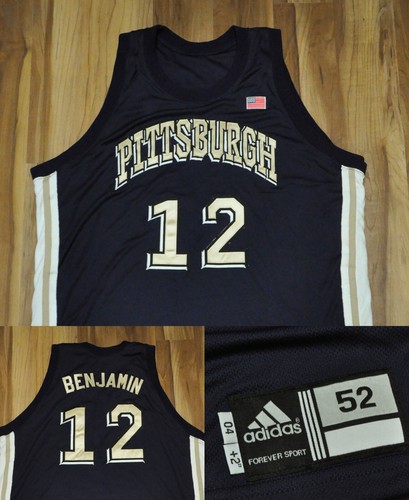 #12 Keith Benjamin Pitt Panthers Adidas Jersey 2004 Game Used/Team Issue 52+2