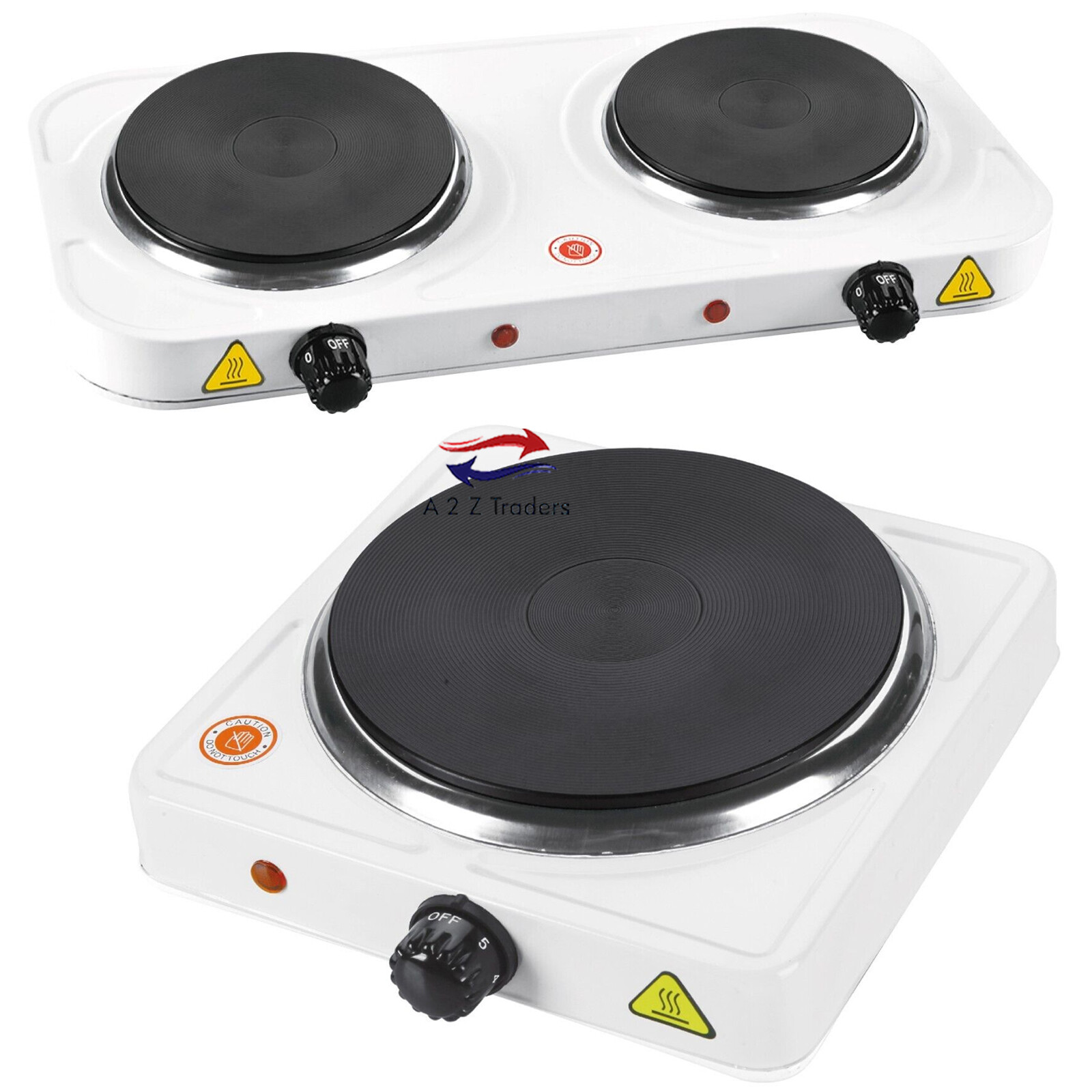 Portable Electric Hob for Home, Camping & Caravan Cooking Table Top Hot