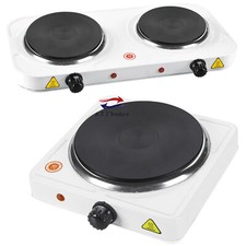 Portable Electric Hob for Home, Camping & Caravan Cooking Table Top Hot Plates