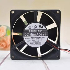 Sanyo 109P0924H208 9225 DC24V 0.14A 9.2CM 2-Wire Inverter Cooling fan