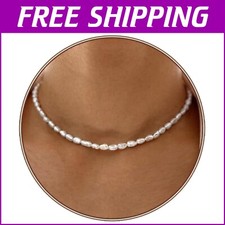 Delicate Pearl Choker Necklace for Women - Perfect for Weddings  Events