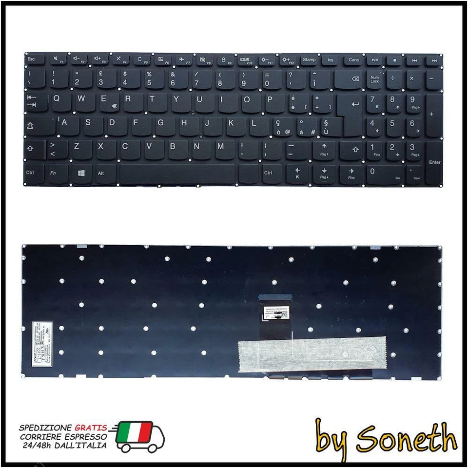 TASTIERA ITALIANA LENOVO IDEAPAD 310-15ABR 310-15IAP 310-15IKB 310-15ISK