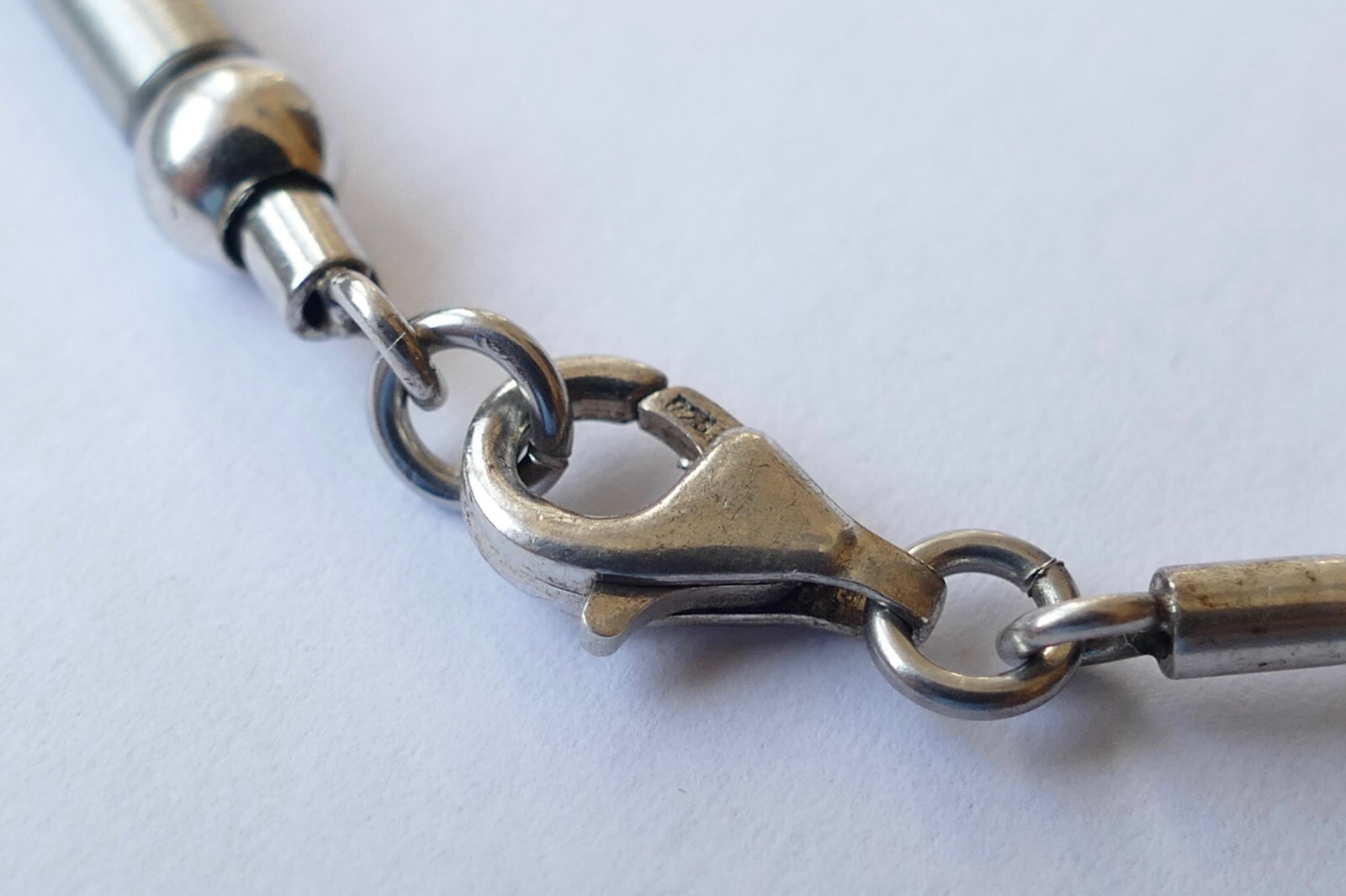 Necklace solid simple timeless 925 silver vintage… - image 3