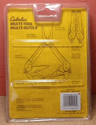 NEW BRIGHT ORANGE CABELA'S 7 IN 1 MULTI-TOOL - Picture 3 of 6
