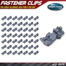 50Pcs 4mm Nylon Tailgate & Door Lock Rod Latch Retainer Clips for Chevy Ford GMC