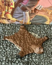 Huge Brown Bear Skin Rug painted miniature Du...