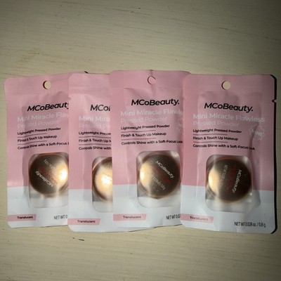MCoBeauty Mini Miracle Flawless Pressed Powder - Translucent  Lot Of 4