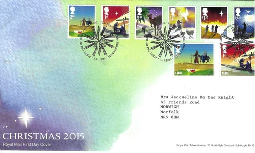 GB Comm/FDC - Christmas 2015 - Edinburgh -  2015 (RM1000)