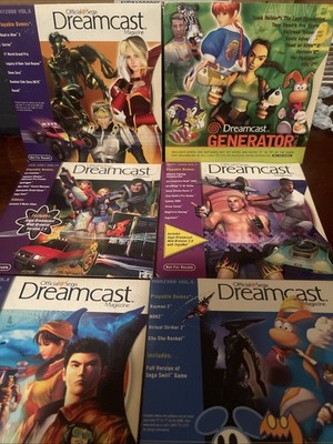 Lot of 7 Official Sega Dreamcast Magazine Demo Game Discs 2000/2001 DOA2 MDK2