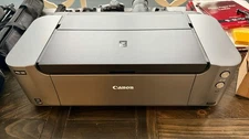 Canon Pixma PRO-100 Inkjet Color Photo Printer with Ink and Paper! Used One Time