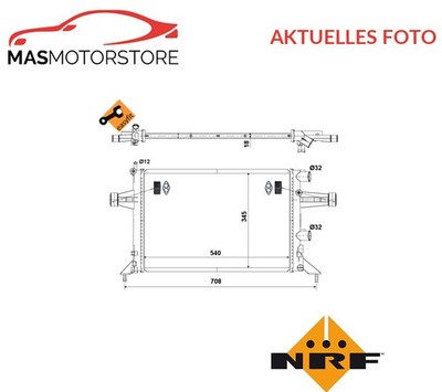 KÜHLER WASSERKÜHLER MOTORKÜHLER NRF 507529 A NEU OE QUALITÄT