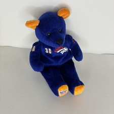 NFL Salvinos Bammers Terrell Davis Denver Broncos 30 Beanie Bear 8" Plush Blue