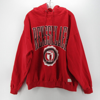 VTG Rensselaer Polytechnic Institute RPI Sweatshirt XL Red Gear For Sports 90s *