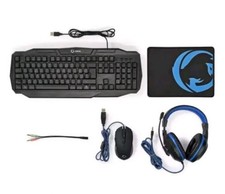 GCK41100BKIT kit: Tastiera, Mouse, Cuffia, Tappetino
