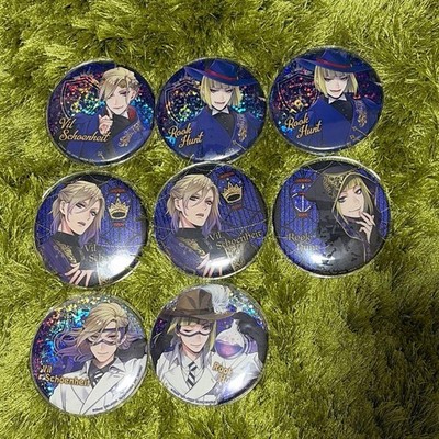 Namco Twisted Wonderland Can Badges 8pc Vil & Luke, 3 Styles