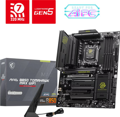 MSI MAG B850 Tomahawk WIFI Mainboard   AM5, DDR5, ATX