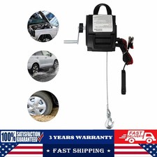 12v 300w Portable Electric Winch 2000lb Remote Towing Hitch Truck Trailer Boat 12v 300w Portable Electric Winch 2000lb Remote Towing Hitch Truck Trailer Boat