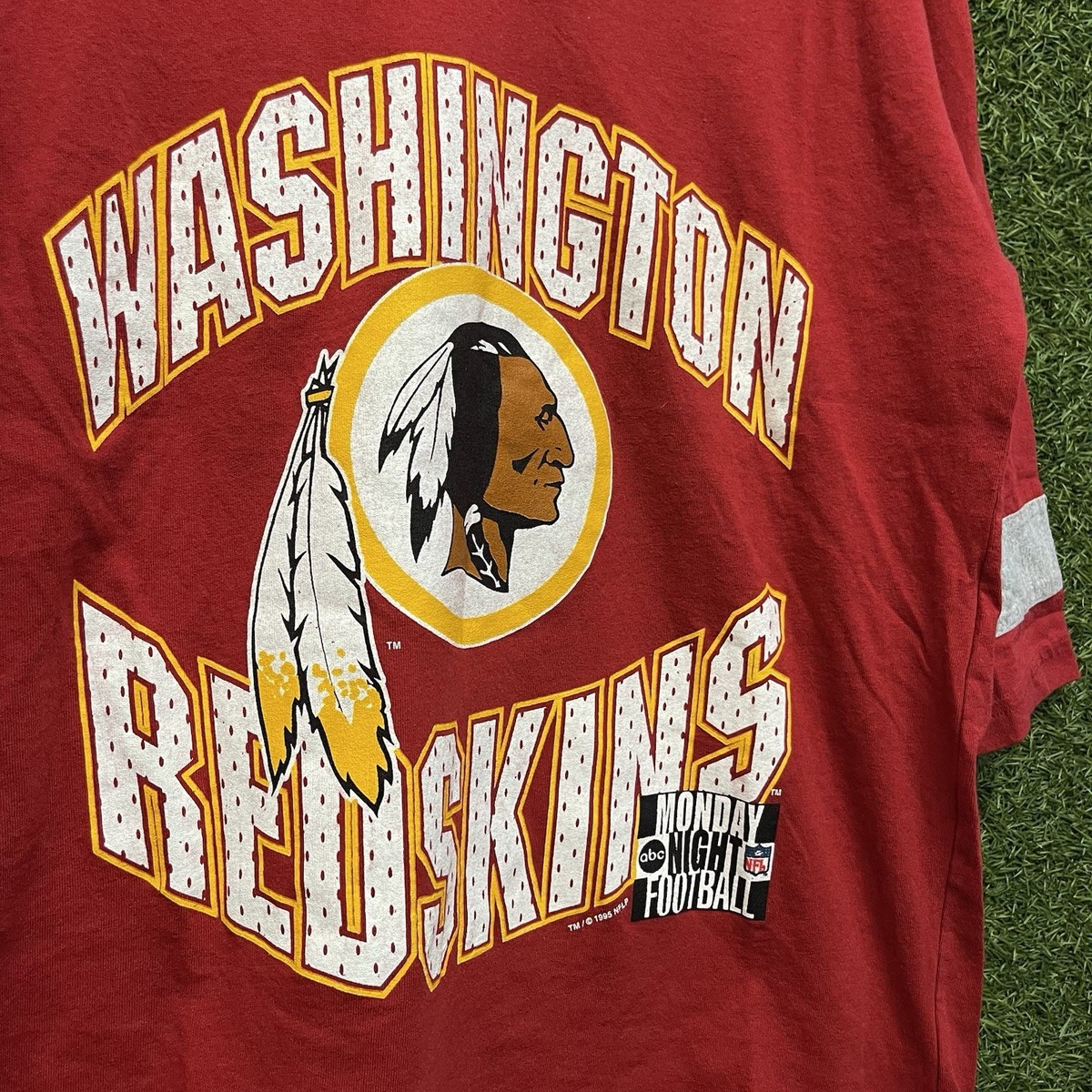Vintage Washington Redskins Raglan Baseball Style NFL Football T