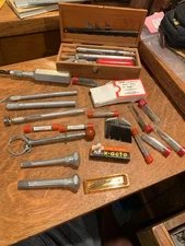 Vintage X-ACTO Knife & Blades Case Mixed Lot & Solingen