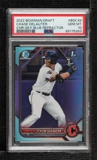 2022 Bowman Draft Chrome Sky Blue Refractor Chase Delauter #BDC-49 PSA 10 GEM MT