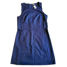 Women's size 12 GAP navy sheath shift classic career a-line pencil dress new nwt