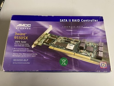 AMCC 3ware 9550SX-8LP 8-Port SATA II RAID Controller - NEW - OVP