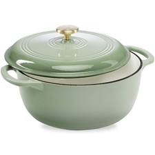 Best Choice Products Cast-Iron Dutch Oven Kitchen Cookware Enamel Handles - 6qt