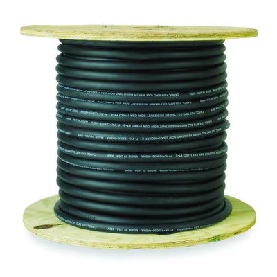 Portable Cord, SOOW, 16 AWG, 3 C, Black, EPDM Rubber, Stranded, 600V,