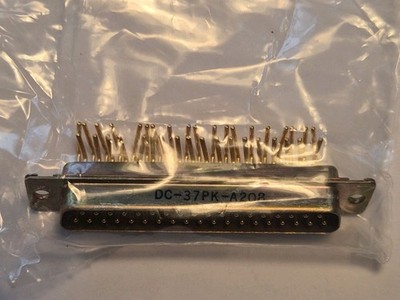ITT 37-Pin, Male, 90 Degree, D-Sub Connector PN DC-37PK-A208,, NOS.