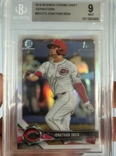 2018 Bowman Chrome Draft Refractor Jonathan India BGS 9