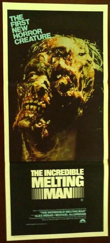 THE INCREDIBLE MELTING MAN 1977 Rare Original Aust. Daybill Horror Movie Poster