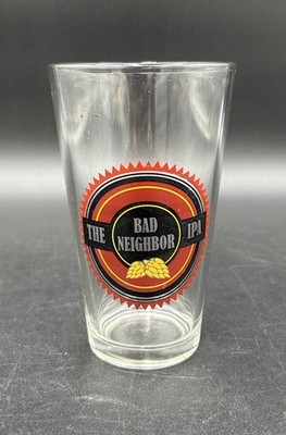 Vintage Beer Glasses The Bad Neighbor IPA Pub style Micro Glass 6 