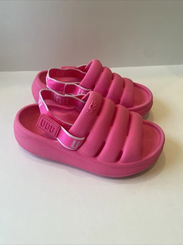Sandali con plateau rosa e bianco UGG bambina taglia 11