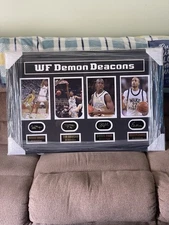 Wake Forest Demon Deacons Framed Picture Of 4 All American Basket Ball Players 