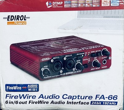 ROLAND (EDIROL) FA-66 FIREWIRE AUDIO INTERFACE - SEHR GUTER ZUSTAND