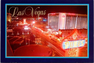 Las Vegas Nevada Night View of The Strip Continental Postcard A427
