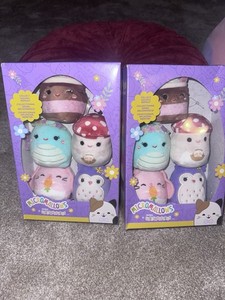 2 NEW Squishmallows Micromallows 5-Pack Bop Malcom Holly Regina Allegra Easter