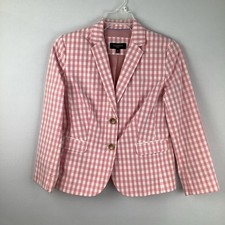 Talbots Women's Gingham Blazer womens size 10p