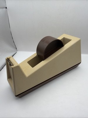 Vintage 3M C-25 Heavy Duty Tape Dispenser-Model 2800-Brown/Tan Scotch Brand
