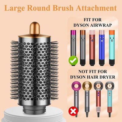 Dyson Airwrap Large Round Volumizing Brush - Nickel/Copper Fluffy