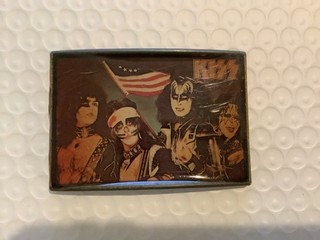 Vintage 1970s KISS Bicentennial Belt Buckle One Stop Posters Rare
